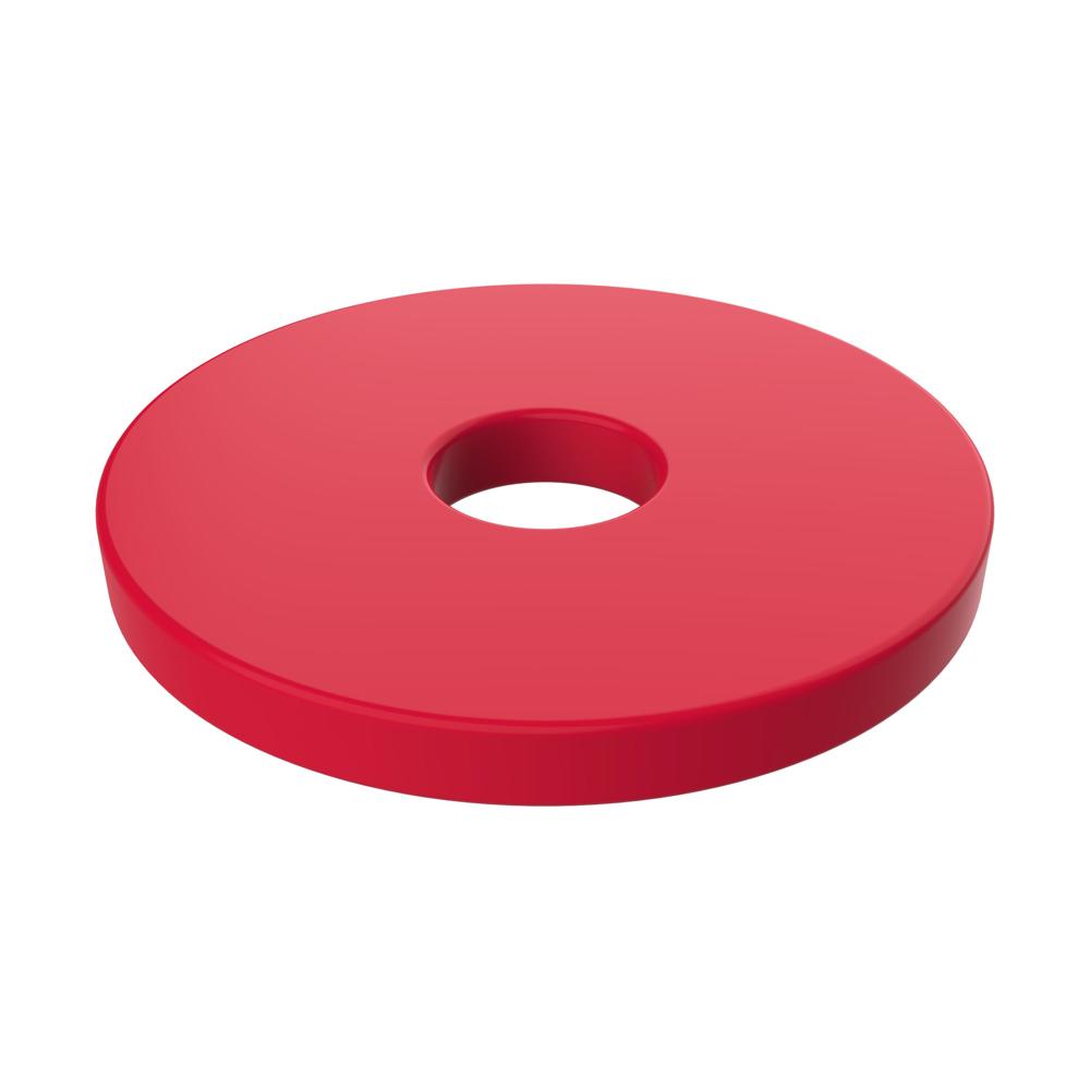 Einkaufswagenchip "1 Euro" - standard-rot