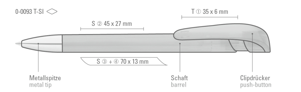 YES transparent SI, dunkelblau