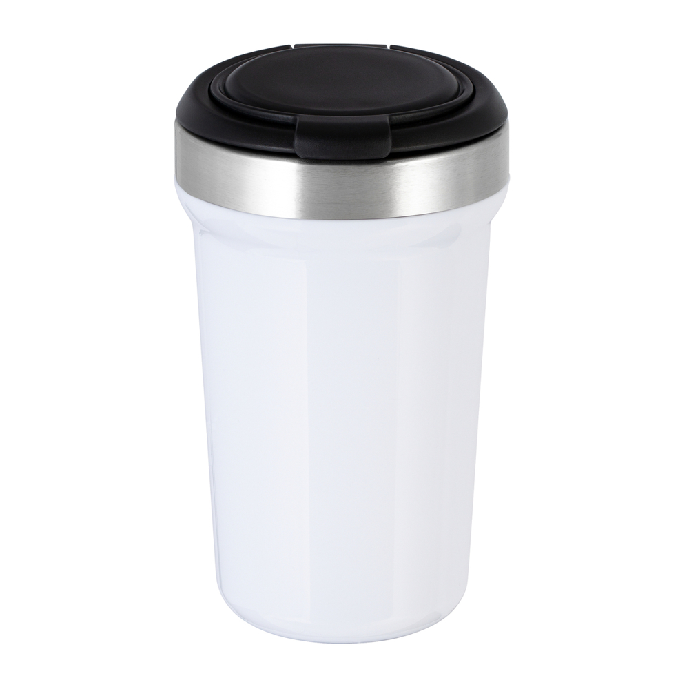 Thermobecher RETUMBLER-myVIVERO - schwarz, silber, weiß