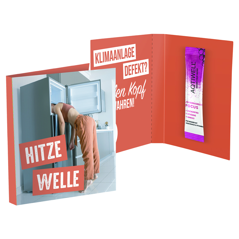 Werbekarte Midi, Aqtiwell® FOCUS