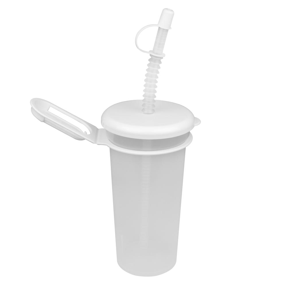 Trinkbecher "Take Away" 0,5 l - transparent-milchig