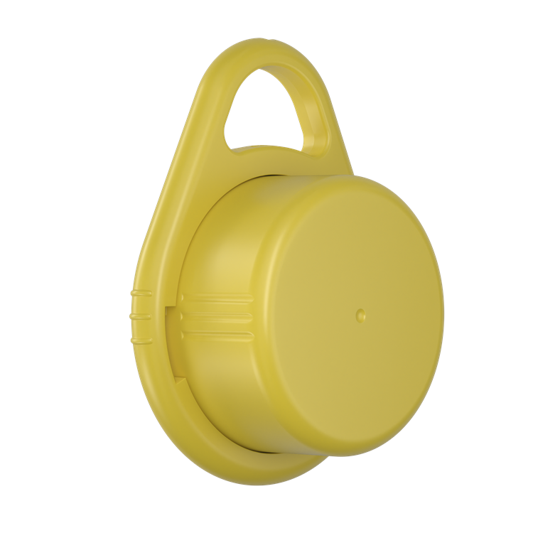 Schlüsselanhänger RITTER-CLICK BOX - zitronen-gelb