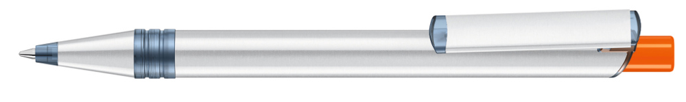 RECYCLED PET PEN ALUMA transparent - Orange