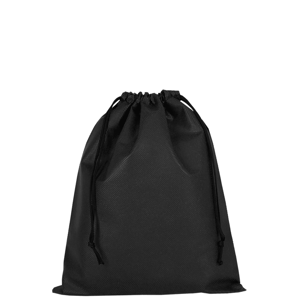 Zuziehbeutel aus Polypropylen, 25 x 30 cm - schwarz