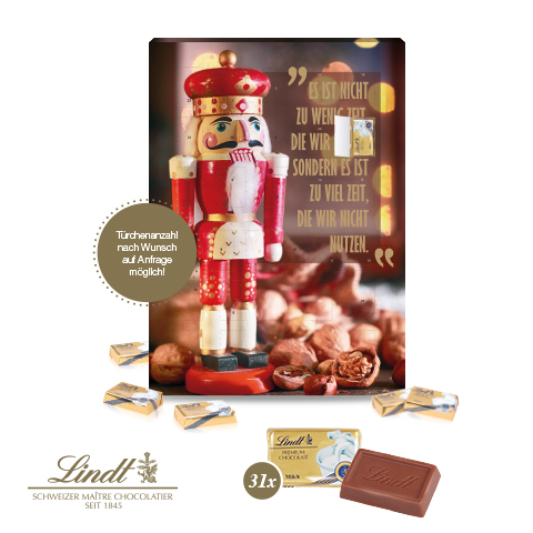 Lindt Adventskalender mit 31 Türchen