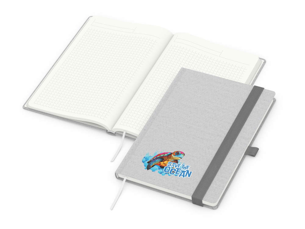 Notizbuch Ocean-Book Recycling - hellgrau