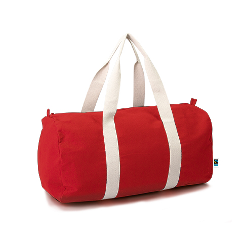 organic Fairtrade Sporttasche Theo - red