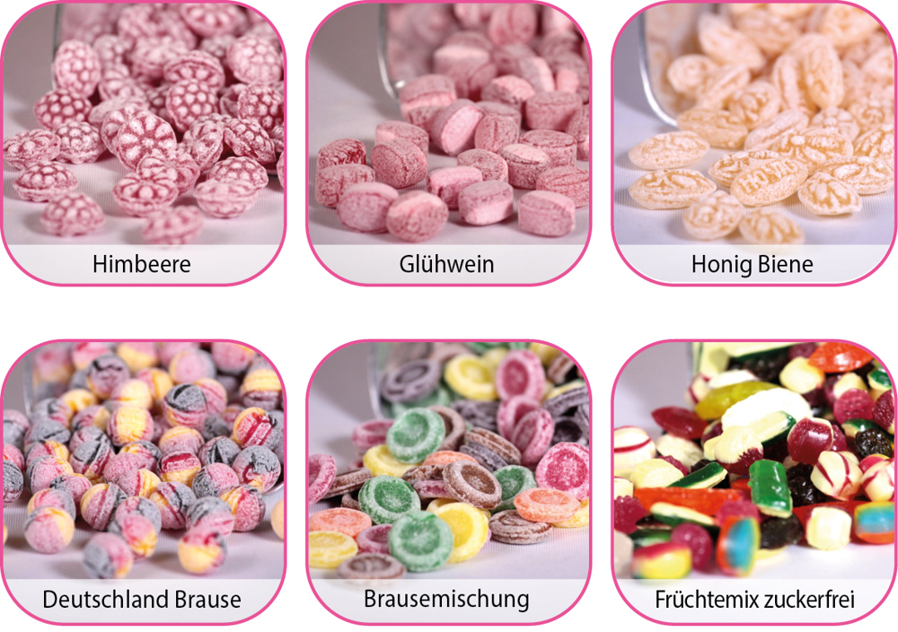 Runddose 99 120 g  ,  Inhalt:  Bonbons Früchtemix zuckerfrei