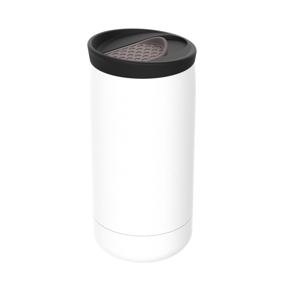 Thermobecher RETUMBLER-myNIZZA - schwarz, weiß, braun