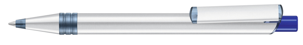 RECYCLED PET PEN ALUMA transparent - dunkelblau