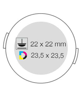 Schlüsselanhänger RITTER-CLICK BOX M mit Metall-Karabiner