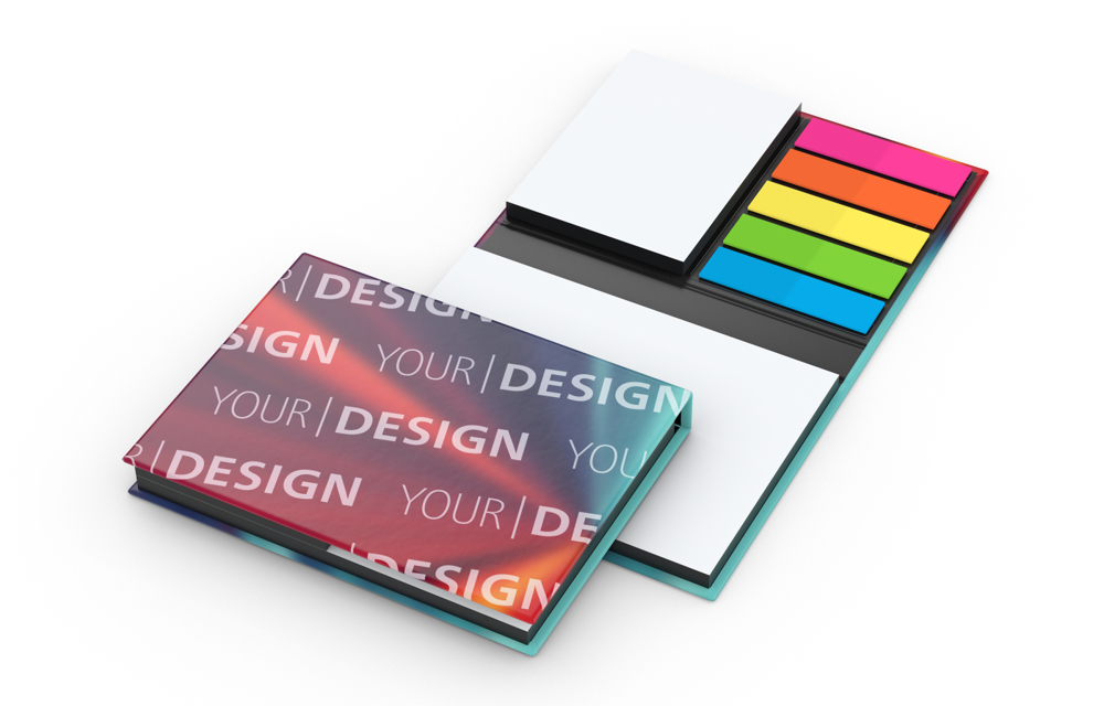 Haftnotiz-Set London, matt, schwarz