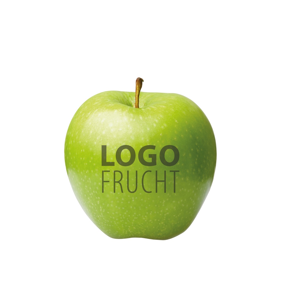 LogoFrucht Apfel grün - schwarz