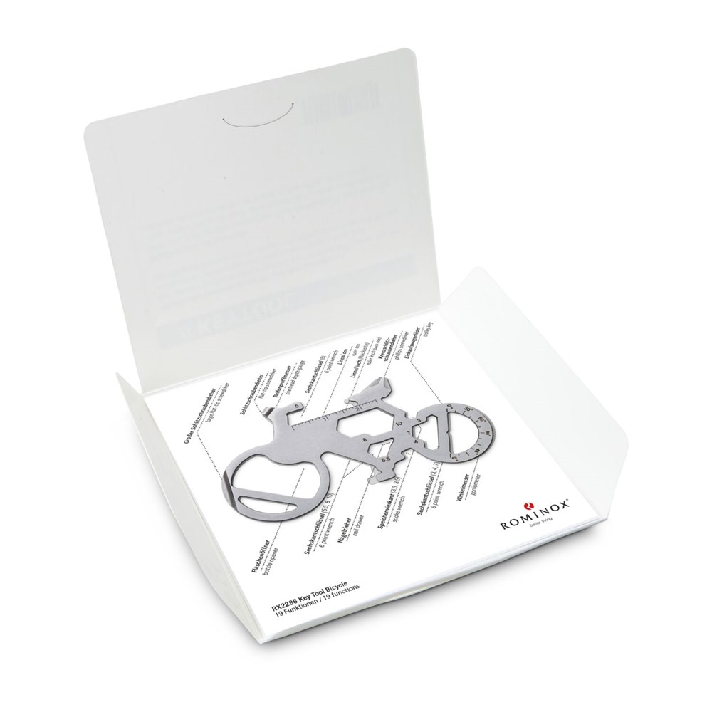 Geschenkartikel: ROMINOX® Key Tool Bicycle / Fahrrad (19 Funktionen) im Motiv-Mäppchen Frohe Ostern