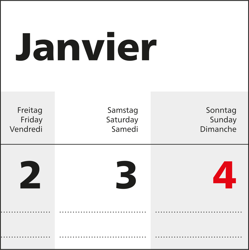 1-Monatskalender Einblatt Solo 1 EXPRESS