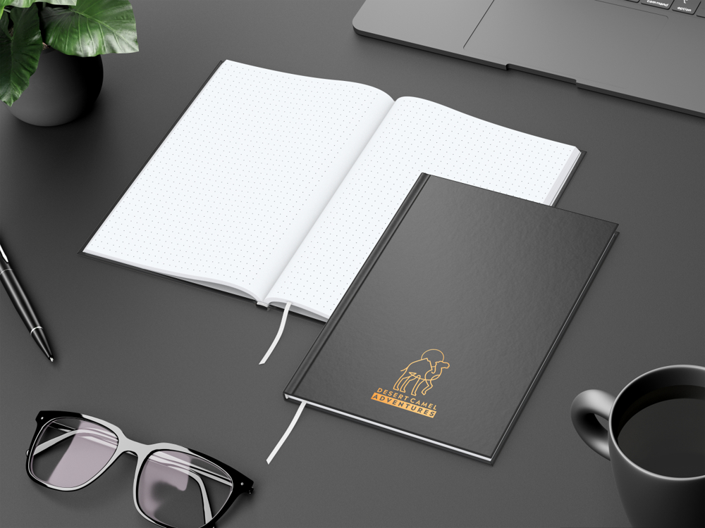 Notizbuch Memo-Book, A5, Punktraster, schwarz