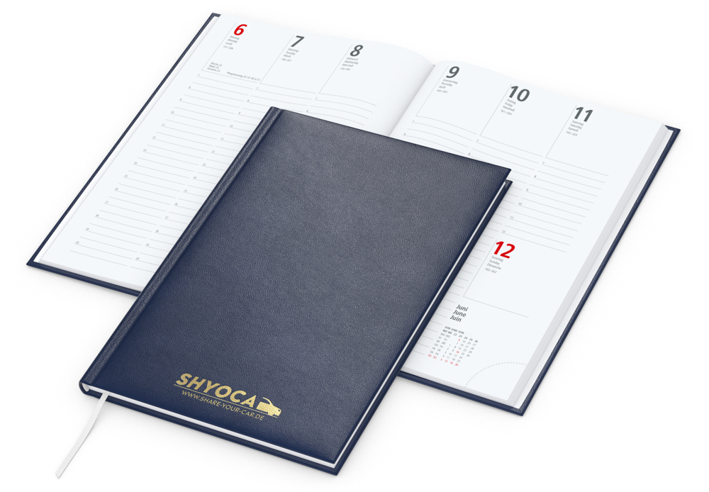 Wochenkalender Prestige A5 Kunstleder-Hardcover robust