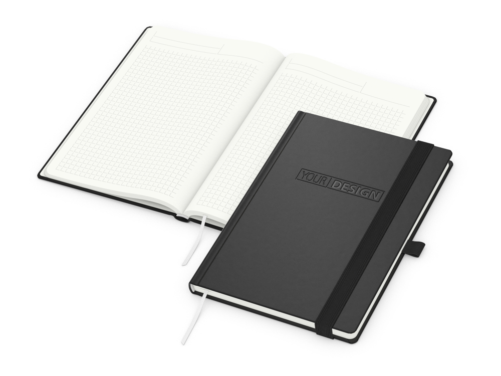 Notizbuch Organic-Book Recycling, schwarz