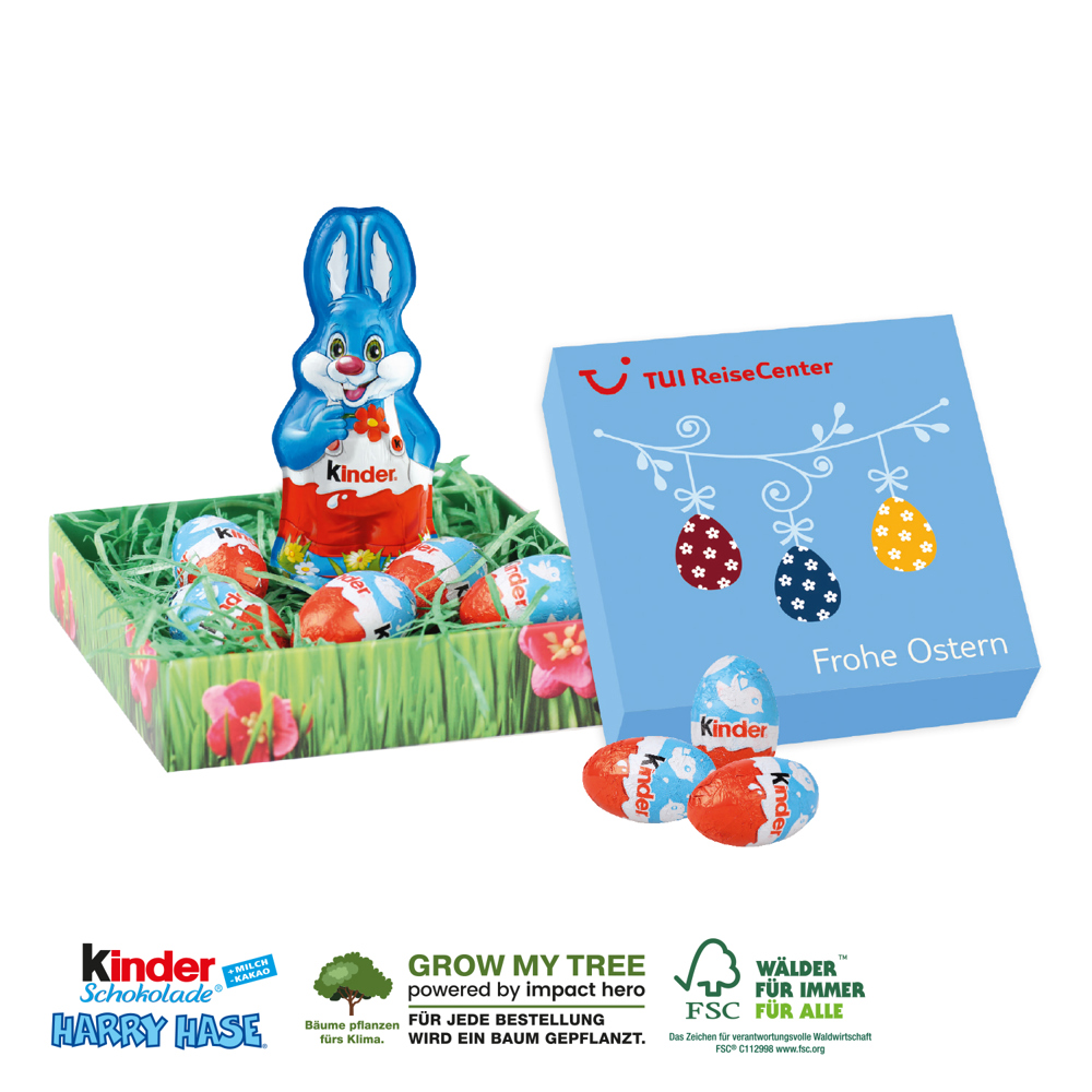 OSTERNEST MIT KINDER SCHOKOLADE