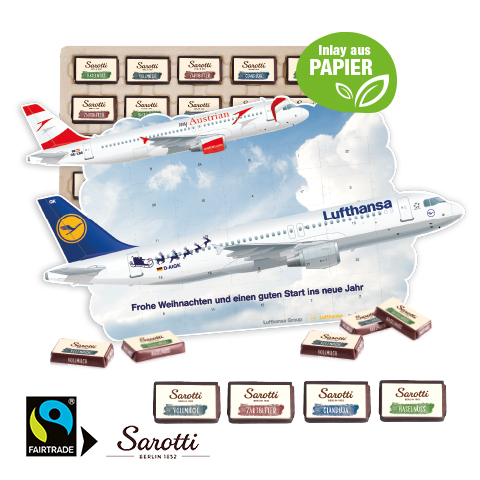 Adventskalender "individuelle Kalenderform" mit Sarotti Fairtrade®
