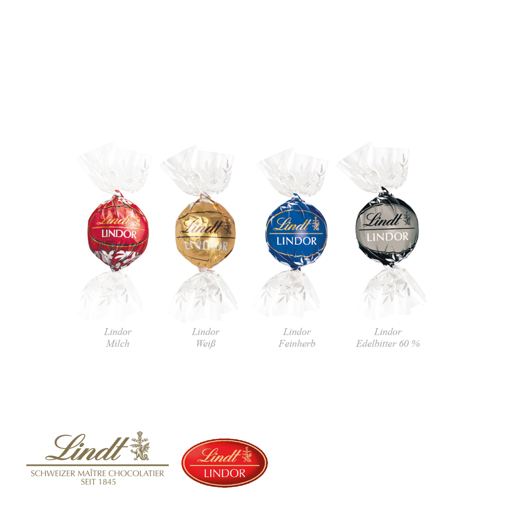 Werbewürfel mit Lindt Lindor Pralinés