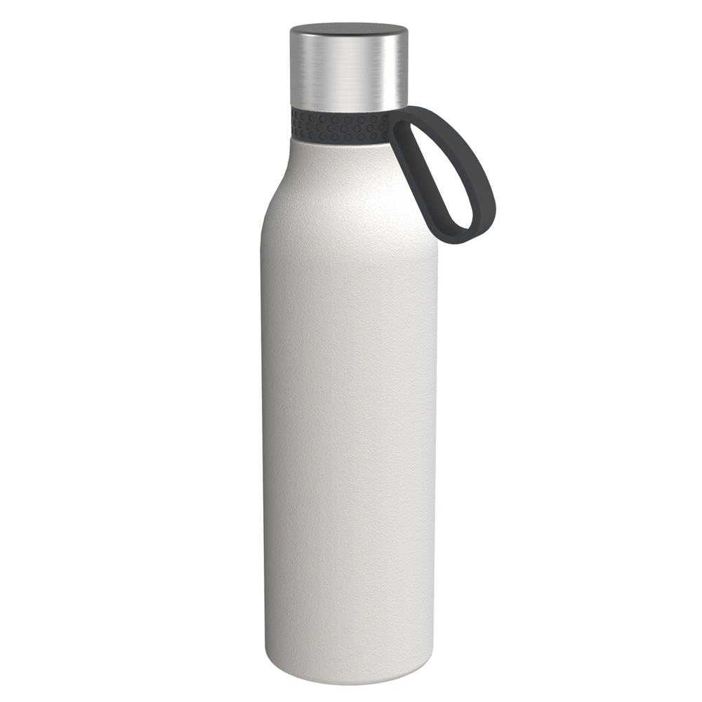 Trinkflasche II 820 - dunkelgrau, silber, weiß