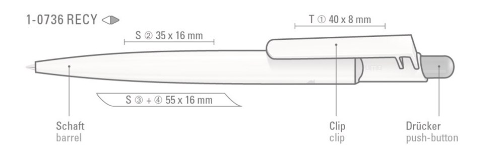 VITAN RECY, mittelblau