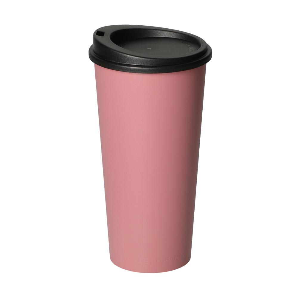 Kaffeebecher "ToGo", 0,4 l - raffiniertes rot/schwarz