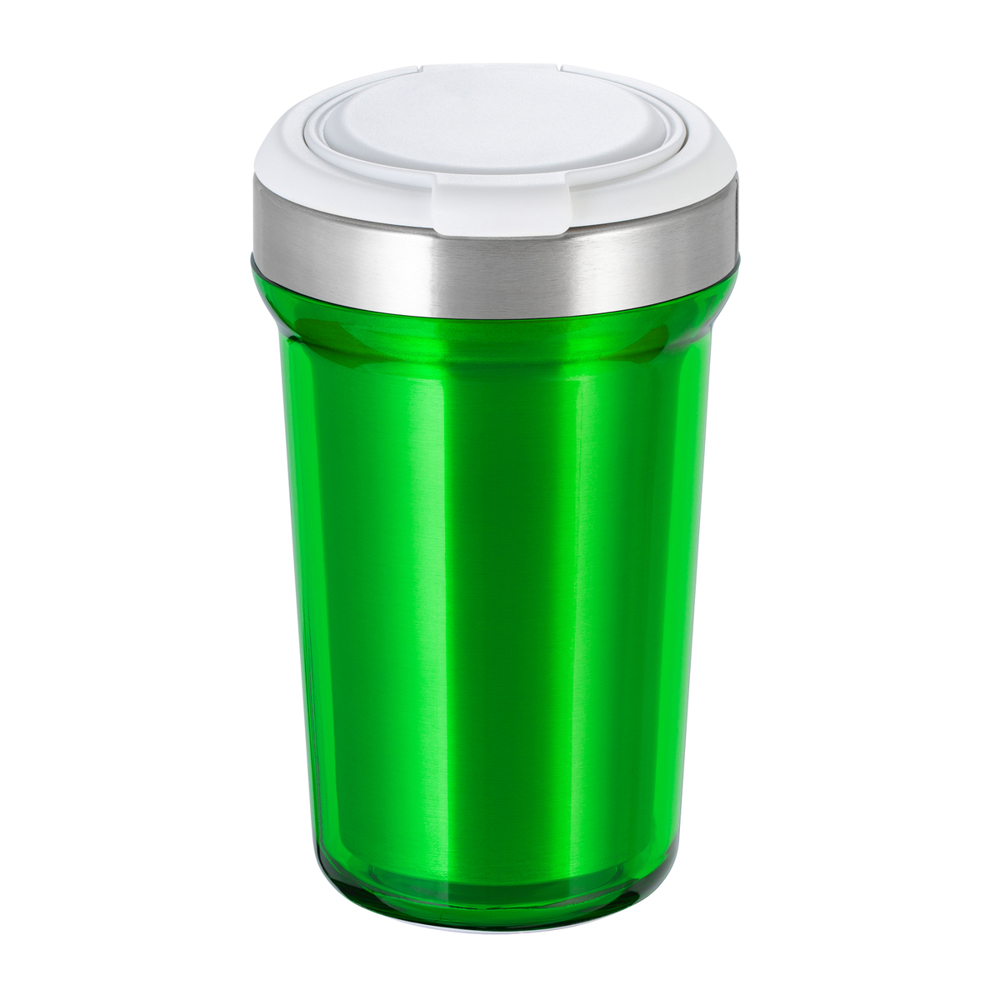 Thermobecher RETUMBLER-myVIVERO - weiß, silber, grün