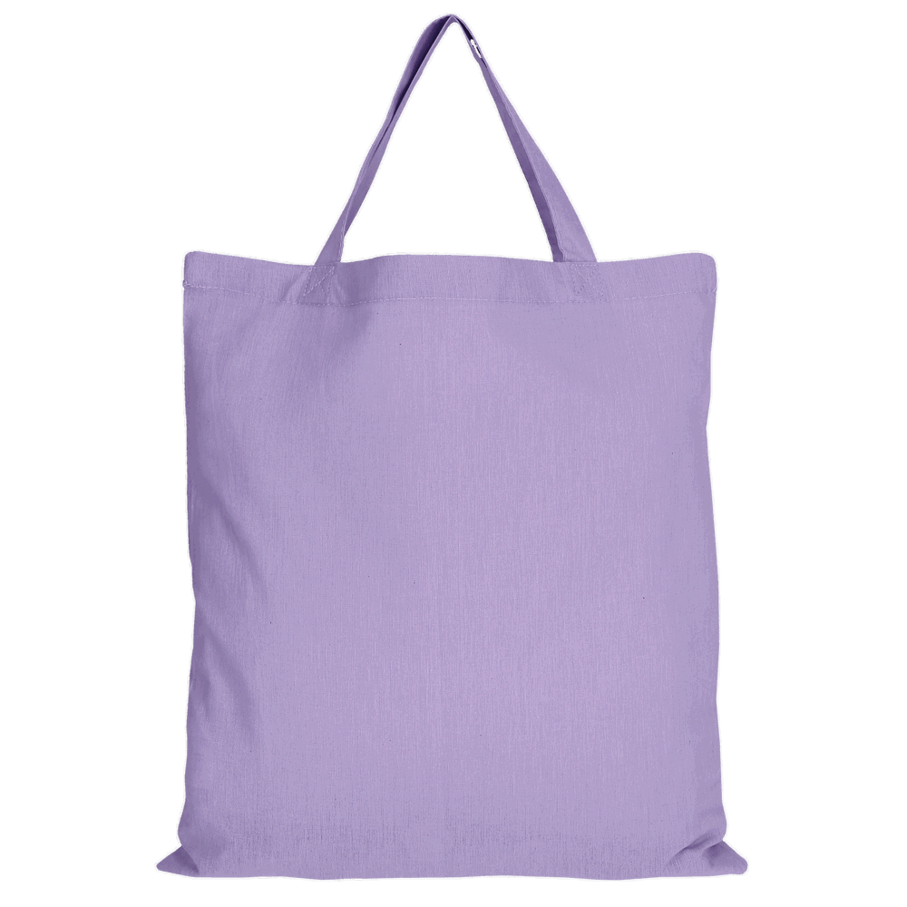 Baumwolltasche - OEKO-TEX®, ca. 140 g/m², mit zwei kurzen Henkeln - lavendel