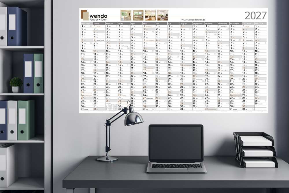 Wandplaner Horizont, 1.350 × 750 mm, individuell