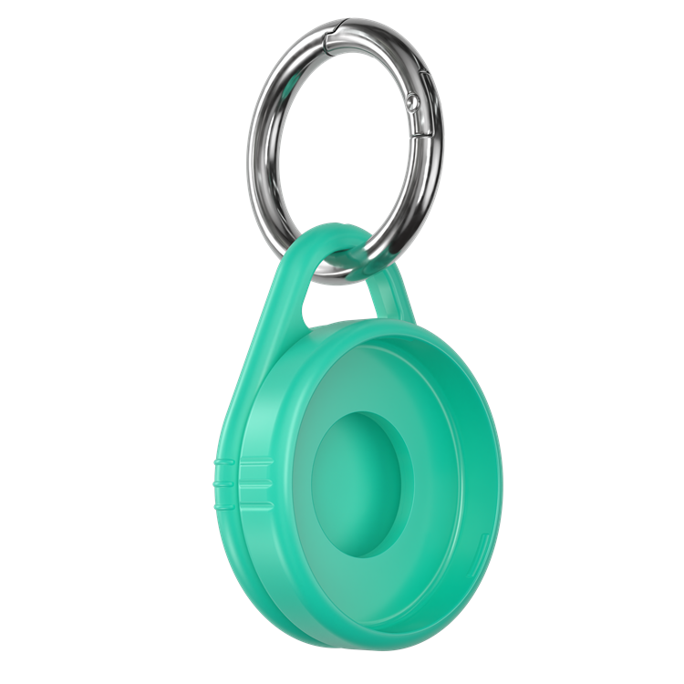 Schlüsselanhänger RITTER-CLICK TRACKING M mit Metall-Karabiner - türkis PMS 3265