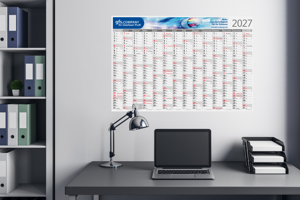 Wandplaner Pure, rot