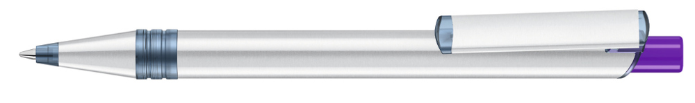 RECYCLED PET PEN ALUMA transparent - dunkelviolett