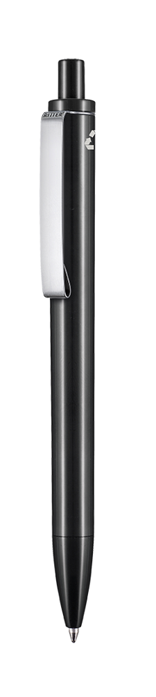 Kugelschreiber EXOS RECYCLED P - schwarz recycled (PCR)