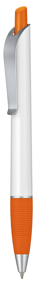 Kugelschreiber BOND - weiss/orange