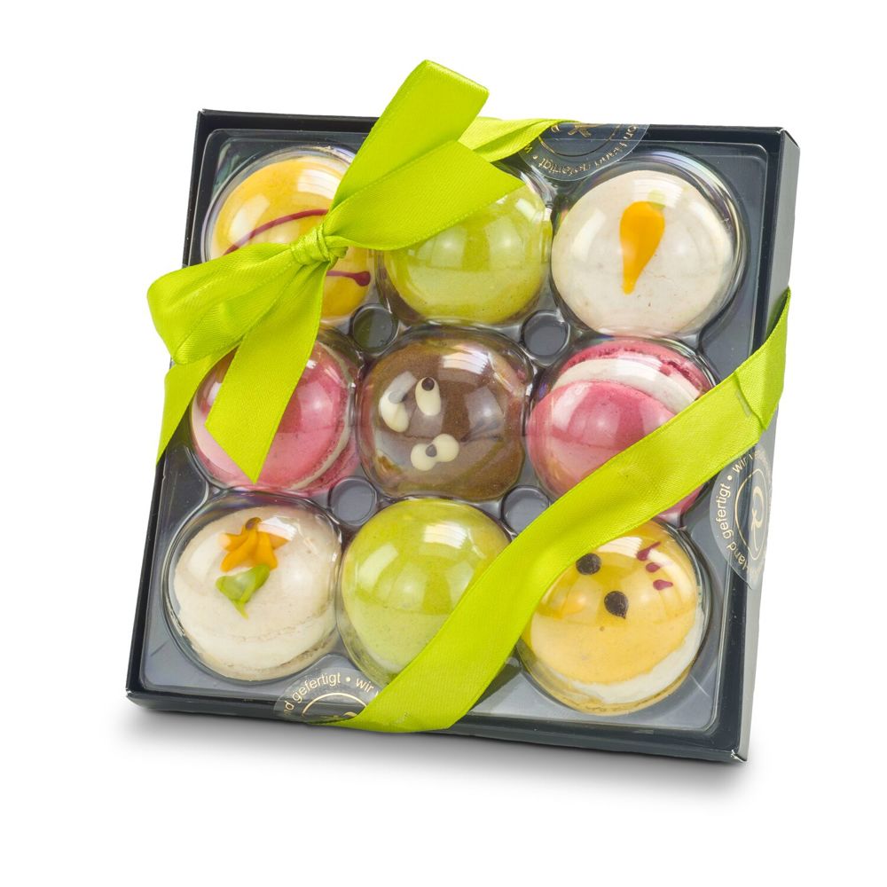 Bunte Oster-Macarons, 90 g
