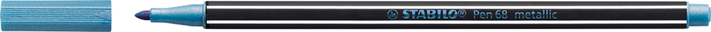 STABILO Pen 68 metallic Fasermaler - metallic blau