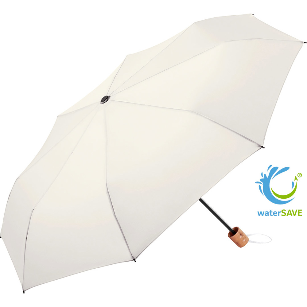 9158 Taschenschirm ÖkoBrella Shopping - naturweiß wS