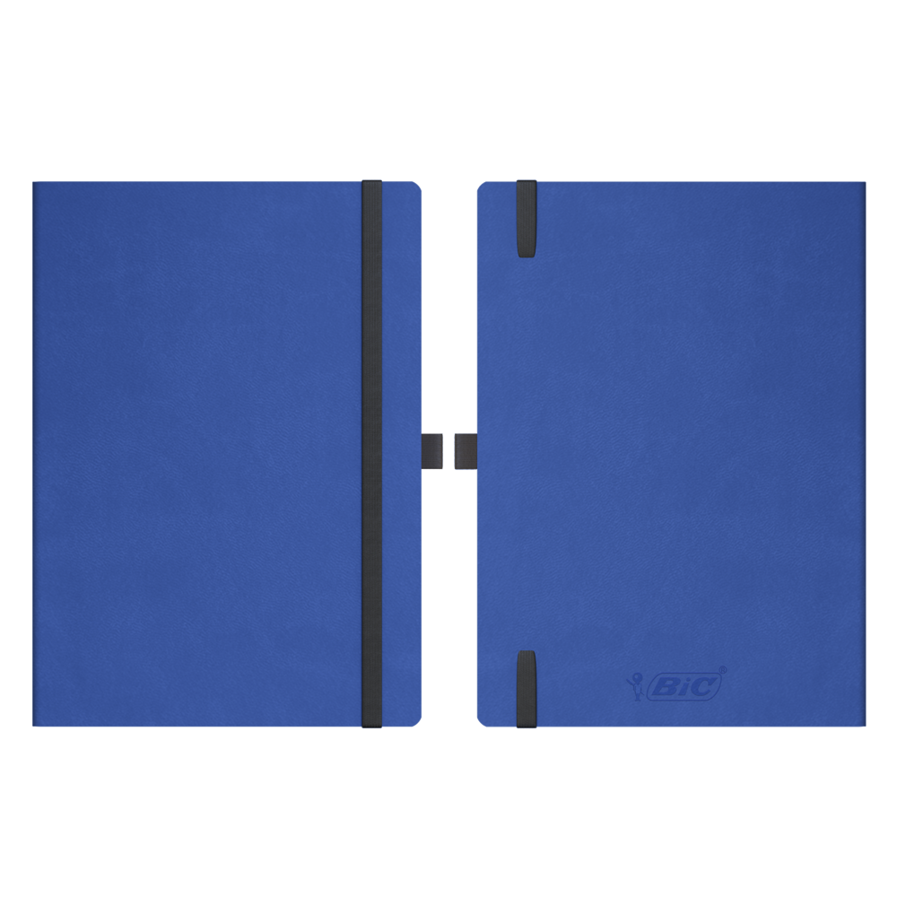 BIC® Partner A5 Flex Cover - Blue Navy Lined Paper