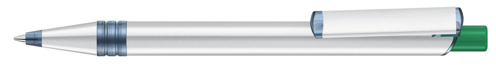 RECYCLED PET PEN ALUMA transparent - dunkelgrün