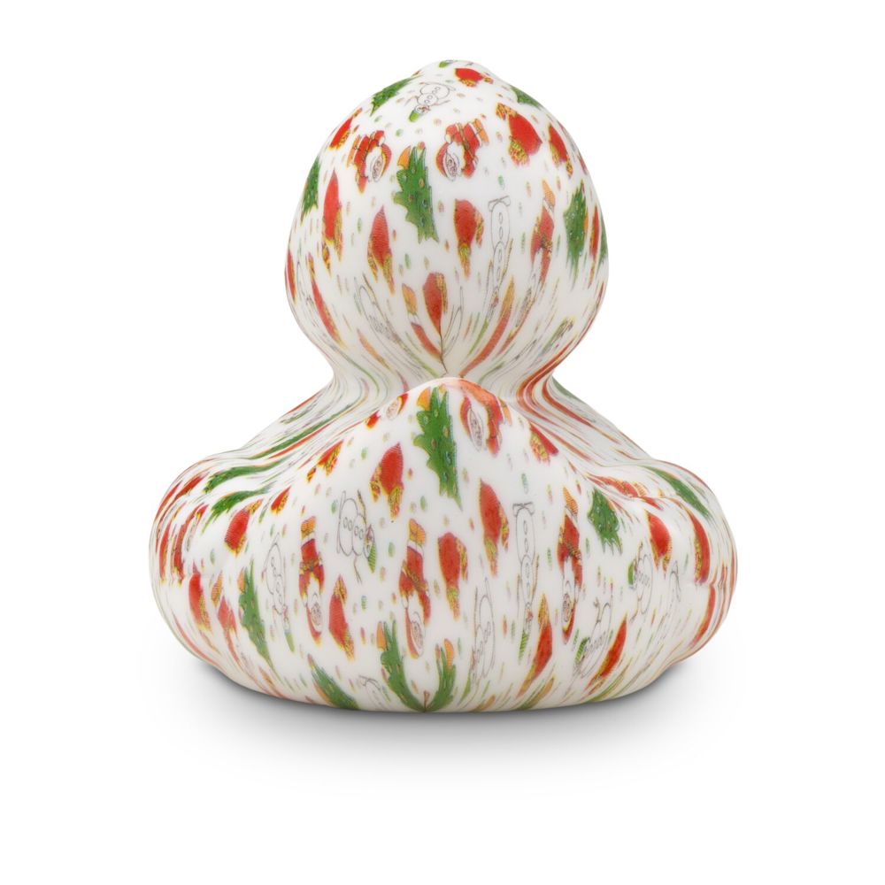 Werbeente Torsten Tannenbaum mit grünem Schnabel, ca. 8 cm