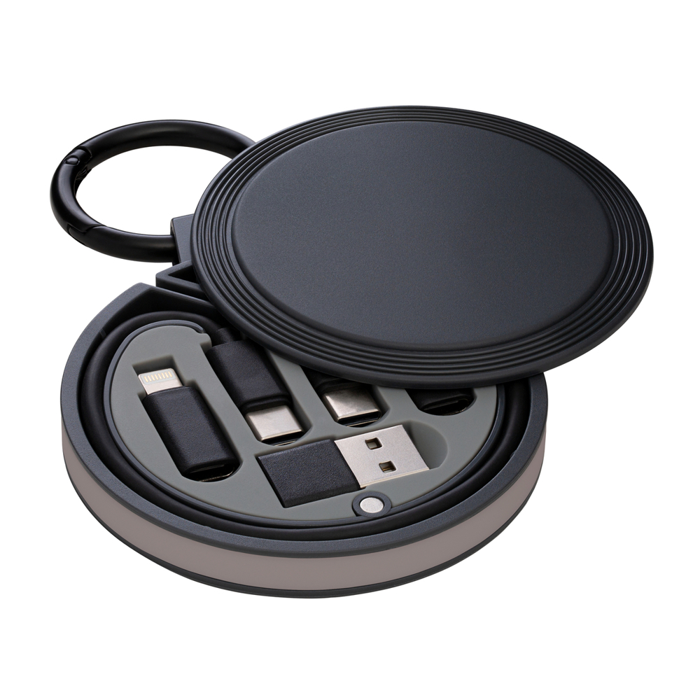 6-in-1 Ladekabel REEVES-myCONVERTICS - braun, schwarz