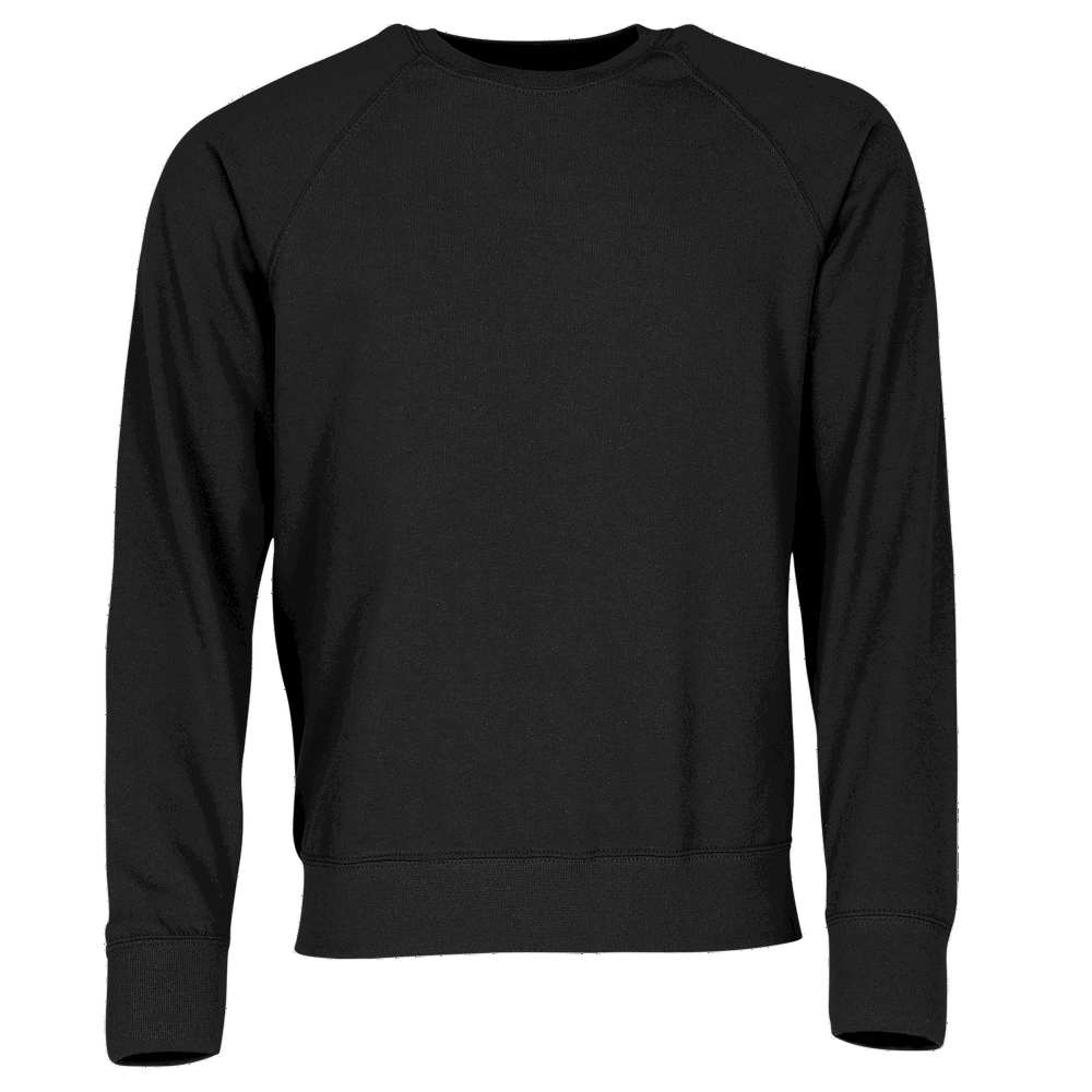 621380 - Lightweight Raglan Sweat, schwarz, 2XL