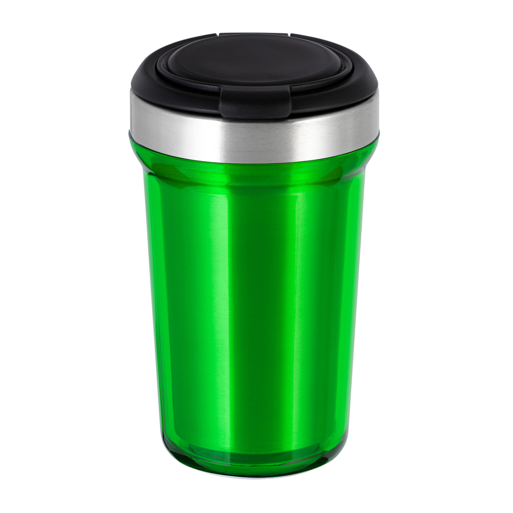 Thermobecher RETUMBLER-myVIVERO - schwarz, silber, grün