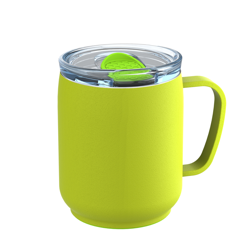 Thermobecher RETUMBLER-myNIZZA CERAMIC - hellgrün, transparent
