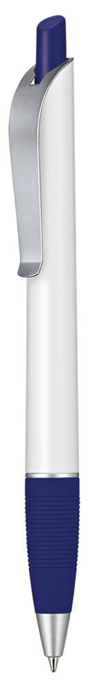 Kugelschreiber BOND - weiss/azur-blau