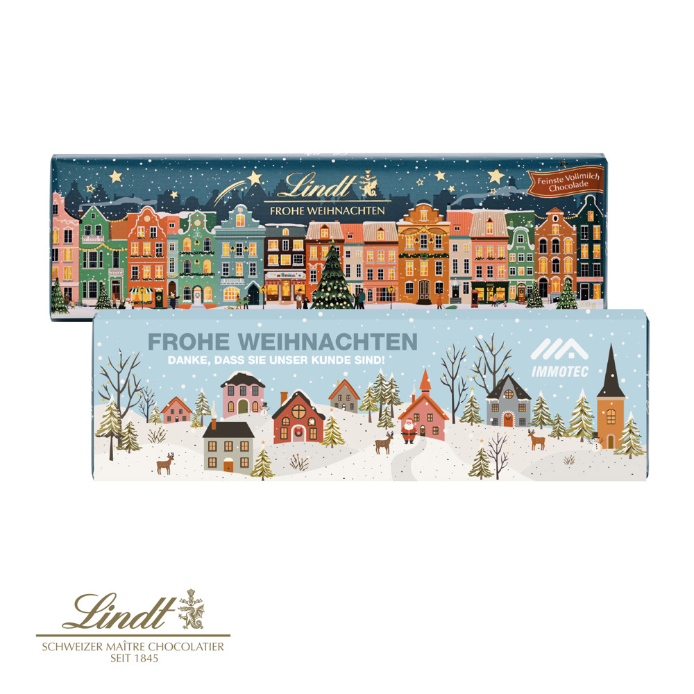Lindt Schokoladentafel "Frohe Weihnachten", 300 g