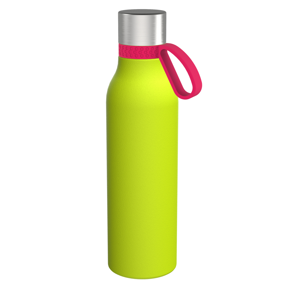 Trinkflasche II 820 - magenta, hellgrün