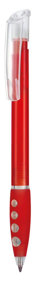 Kugelschreiber BUBBLE TRANSPARENT - feuer-rot TR/FR